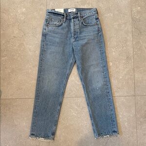 Agolde Light Blue Straight Jeans